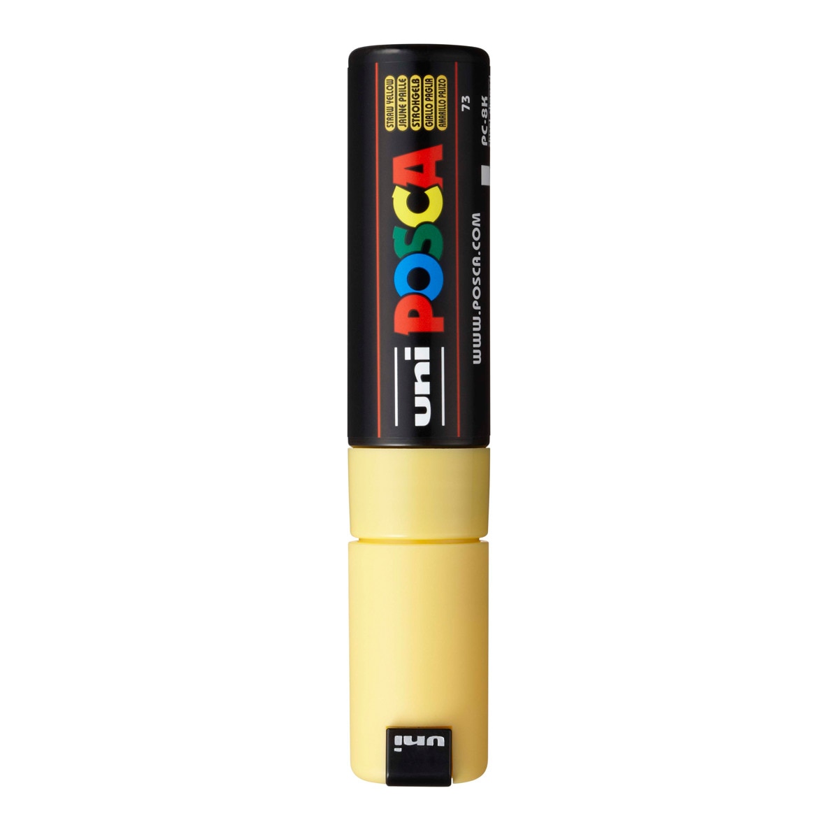 Uni Posca Marcador de Pintura Base al Agua 8,0 mm Amarillo Pajizo Amarillo-1
