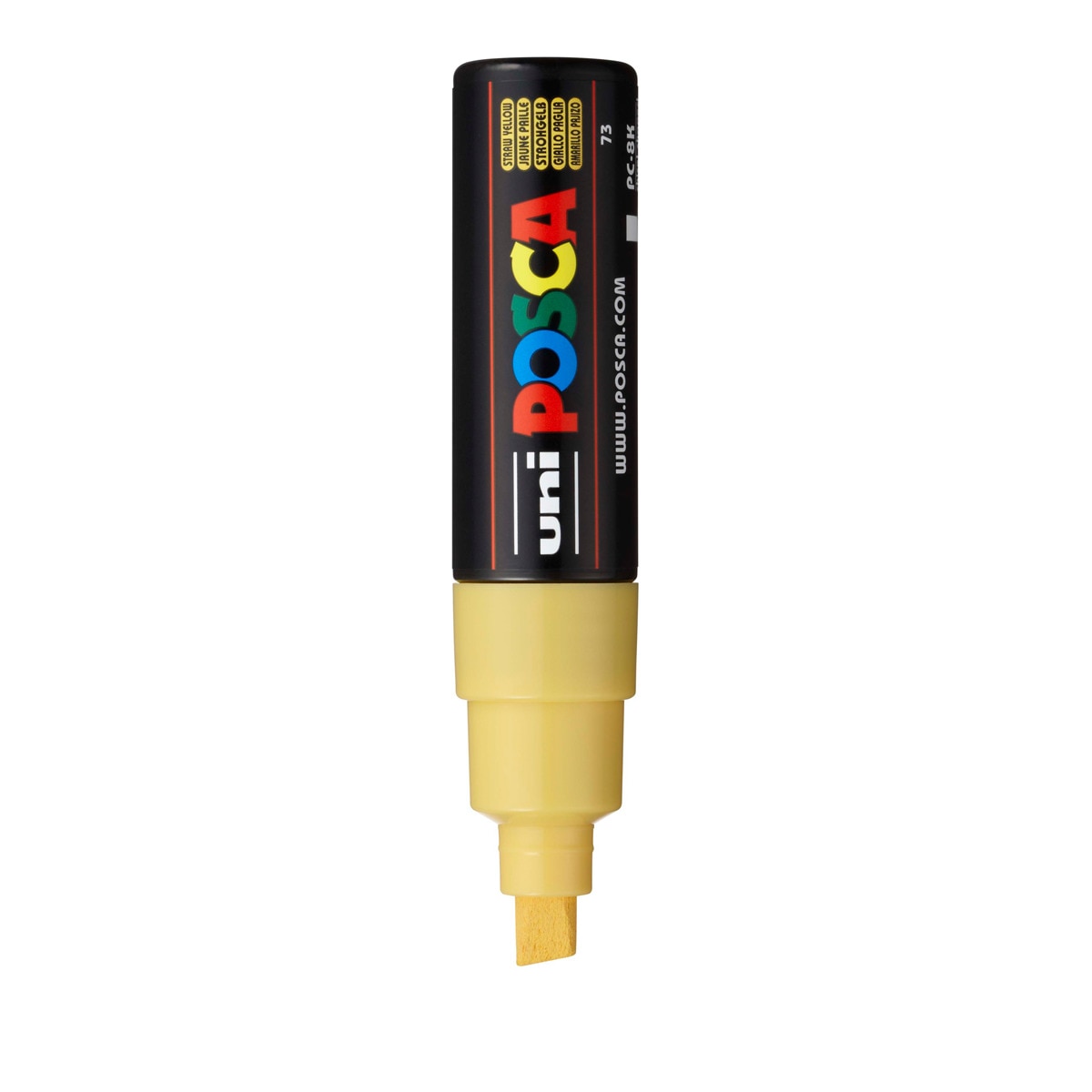 Uni Posca Marcador de Pintura Base al Agua 8,0 mm Amarillo Pajizo Amarillo-2