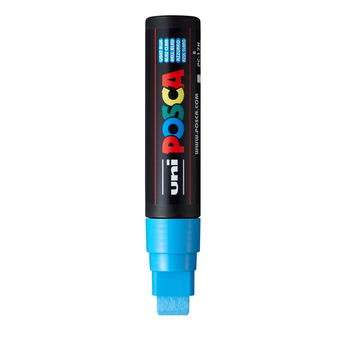 Uni Posca Marcador de Pintura Base al Agua 15 mm Azul Claro Azul claro-2