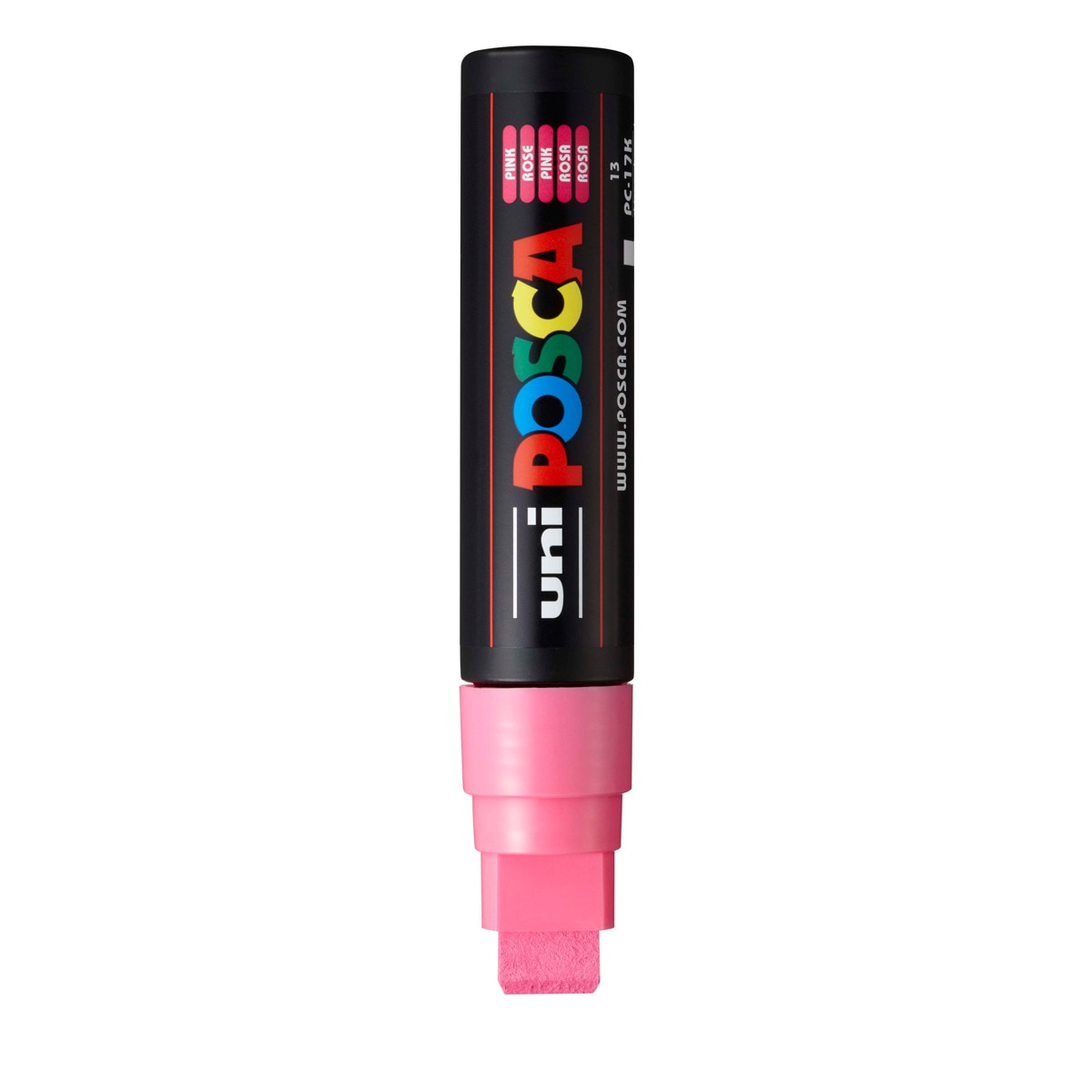 Uni Posca Marcador de Pintura Base al Agua 15 mm Rosa Rosa-2