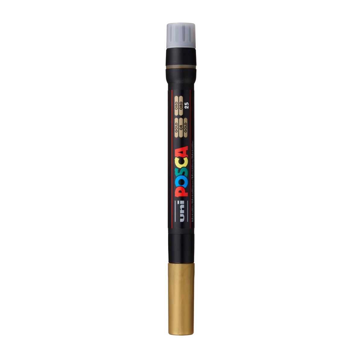 Uni Posca Marcador de Pintura Base de Água Ponta de Pincel Dourado Ouro-1