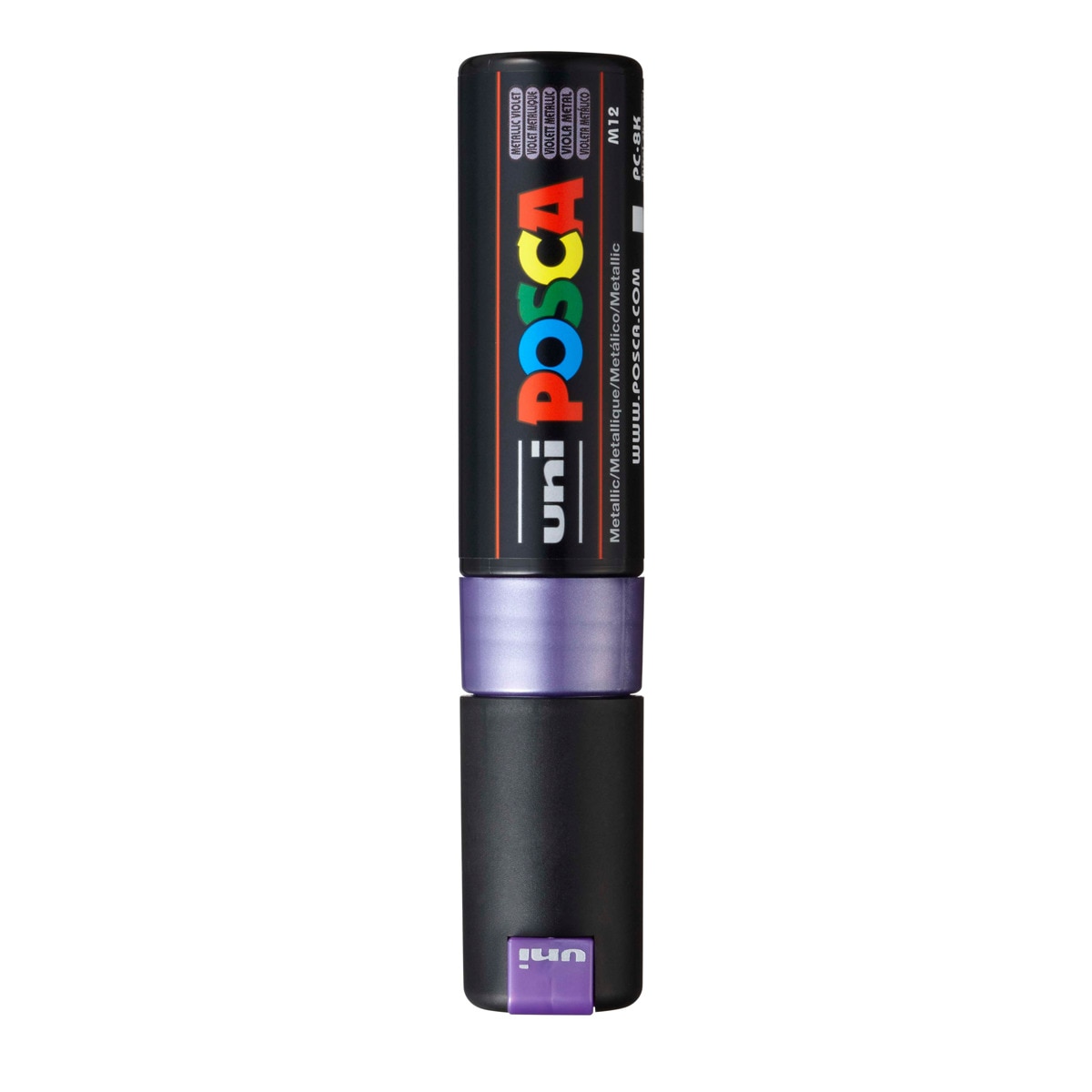 Imagen 0 de Uni Posca Marcador de Pintura Base al Agua 8,0 mm Violeta Metálico