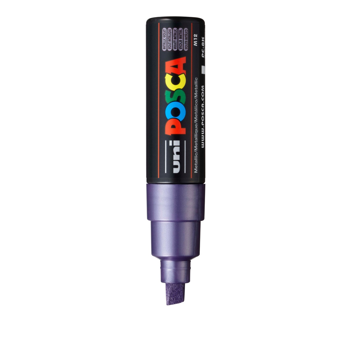 Uni Posca Marcador de Pintura Base al Agua 8,0 mm Violeta Metálico 2