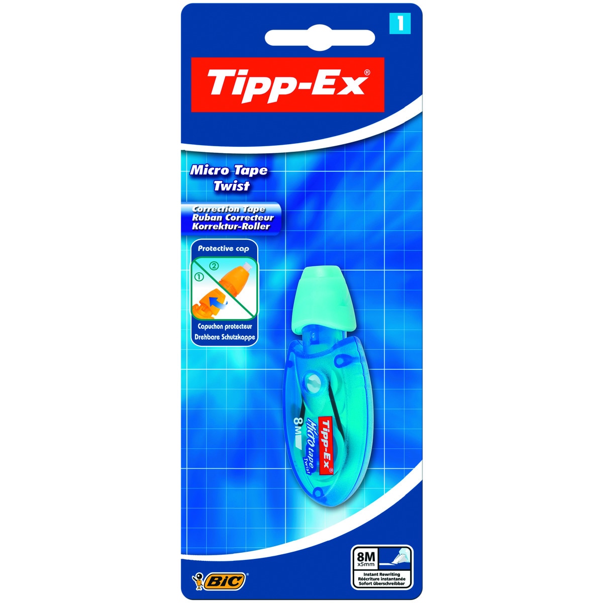 Imagem 0 de Pack de 1 fita correctora Tipp-Ex Micro Tape Twist