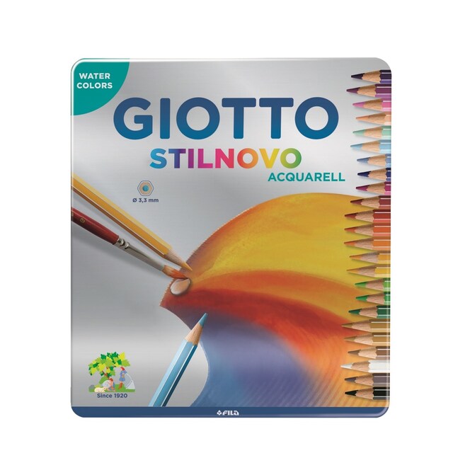 Imagem 0 de Lápis de Cor Aguarelável Stilnovo Acquarell 24 unidades Giotto