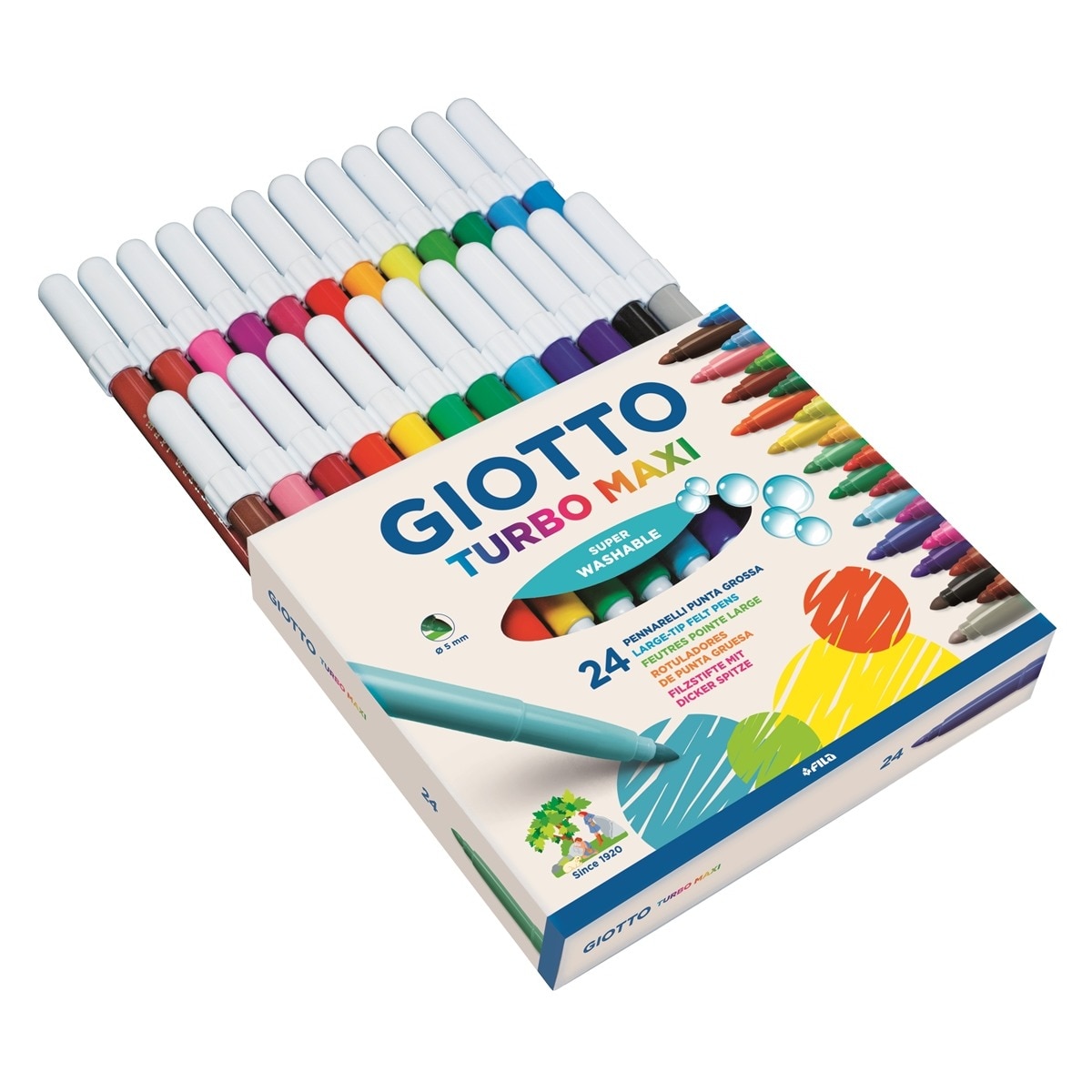 Marcadores Giotto Turbo Maxi Caixa 24 unidades 2