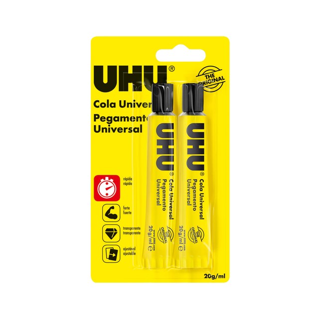Imagem 0 de Cola Universal UHU 2 x 20ml