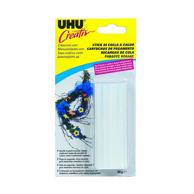 Imagem 0 de Sticks de cola para pistola de colar UHU Creativ 60g