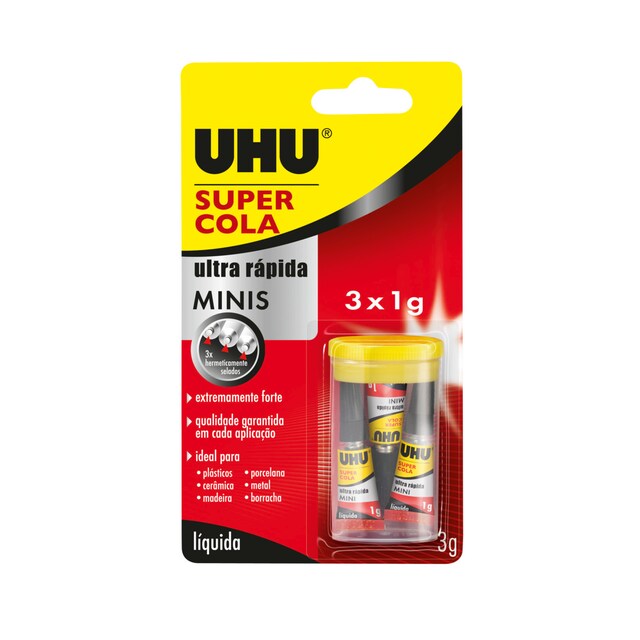 Imagem 0 de Super Minis UHU 3 x 1g