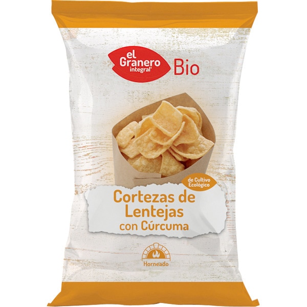 Bio cortezas de lentejas con cúrcuma de cultivo ecológico caja 65 g