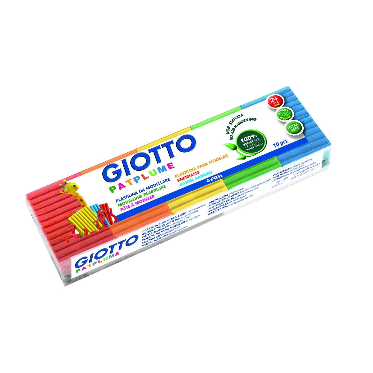 Imagem 0 de Plasticina Giotto Patplume Barra  10 cores x 50 grs
