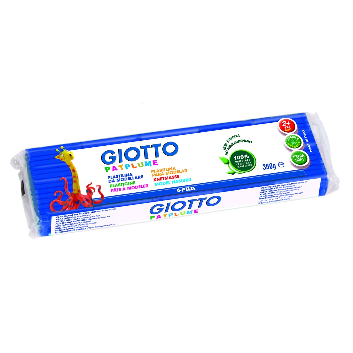Imagem 0 de Plasticina Giotto Patplume Azul escuro 350 g. Caixa 12 uds.