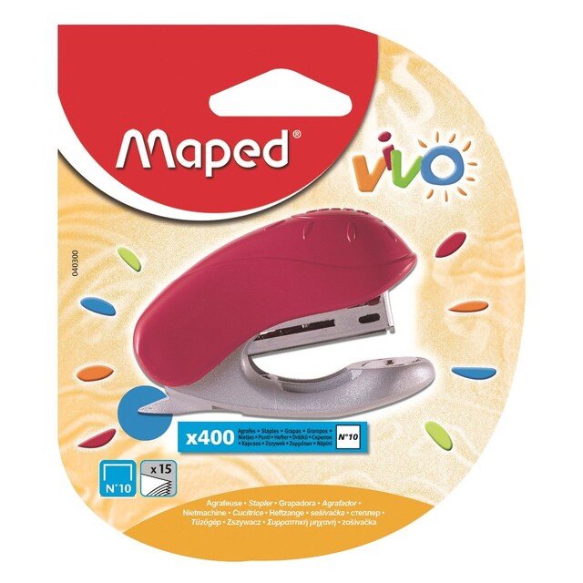 Imagem 0 de Agrafador Mini Vivo Nº 10 + 400 Agrafos Maped