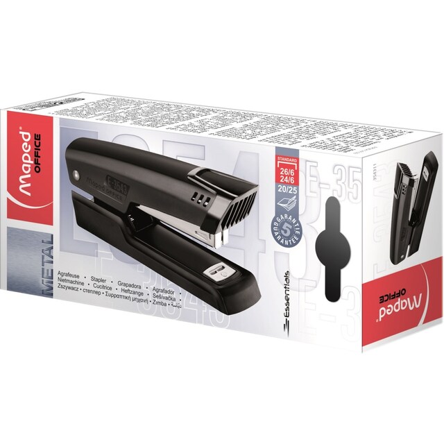 Imagem 0 de Agrafador Maped Half Strip Essentials Metal - Preto