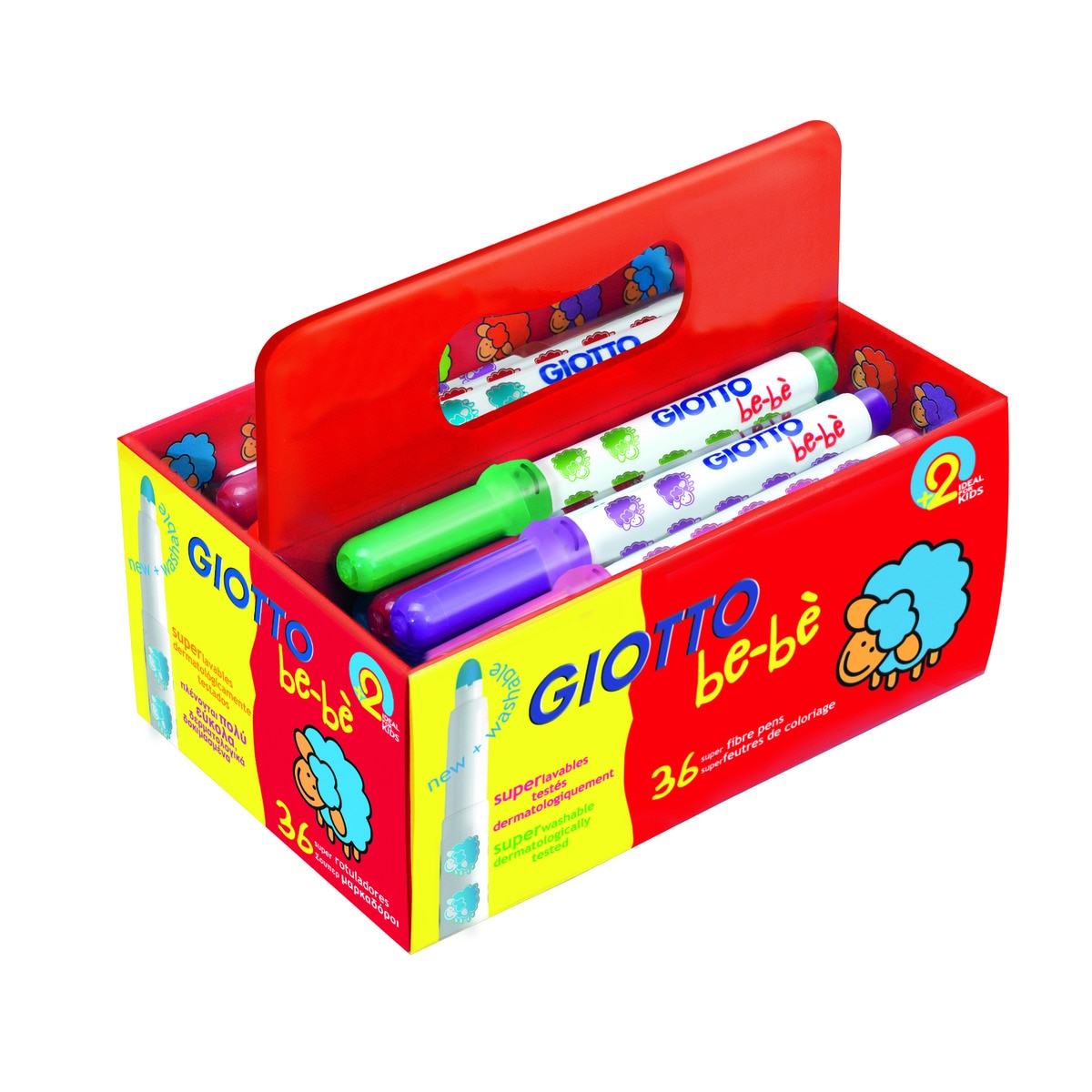 Tinta para dedos Be-Bè - 4x150 g 1