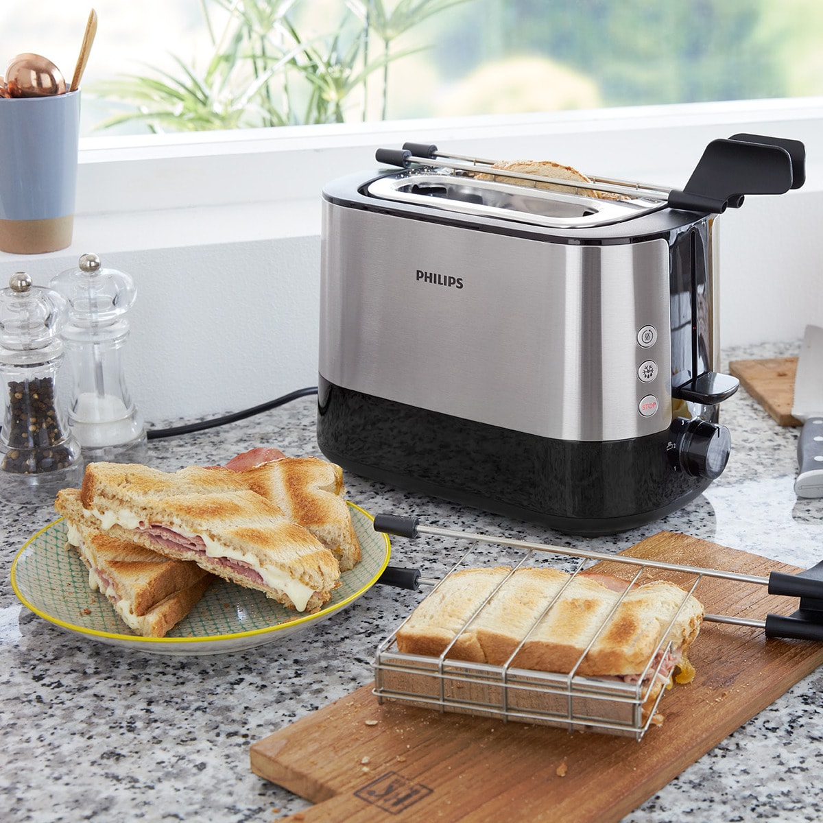 Tostador Philips HD2639/90 con 2 ranuras extra-anchas Inox-5