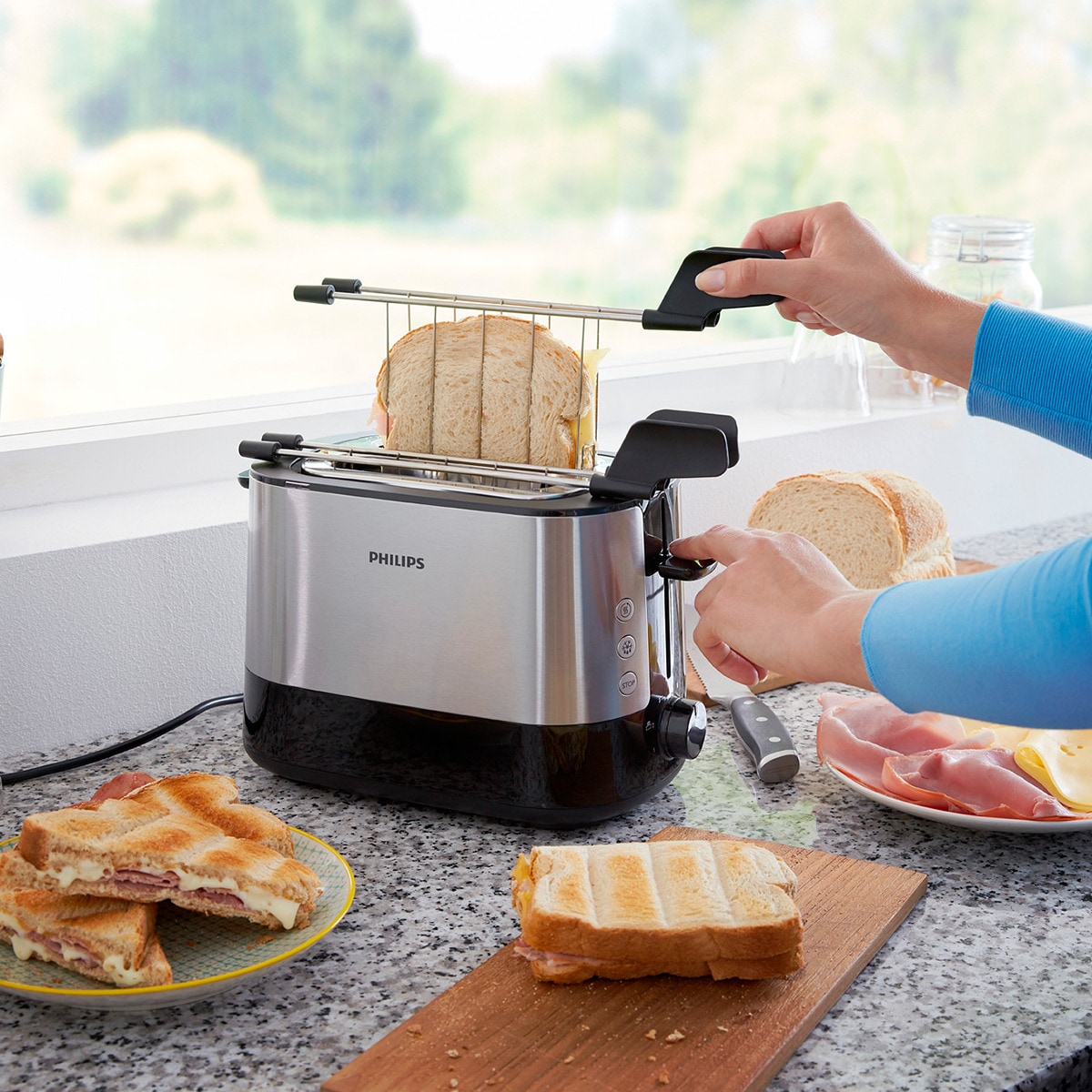 Tostador Philips HD2639/90 con 2 ranuras extra-anchas Inox-6