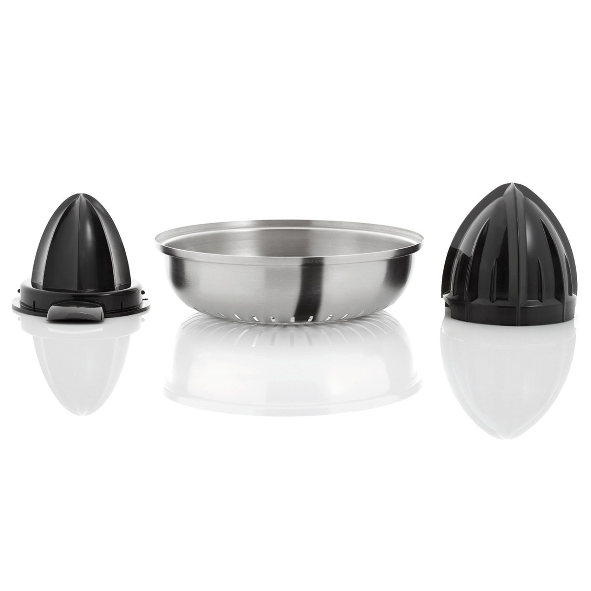 Exprimidor WMF Stelio con 2 conos intercambiables Inox-2