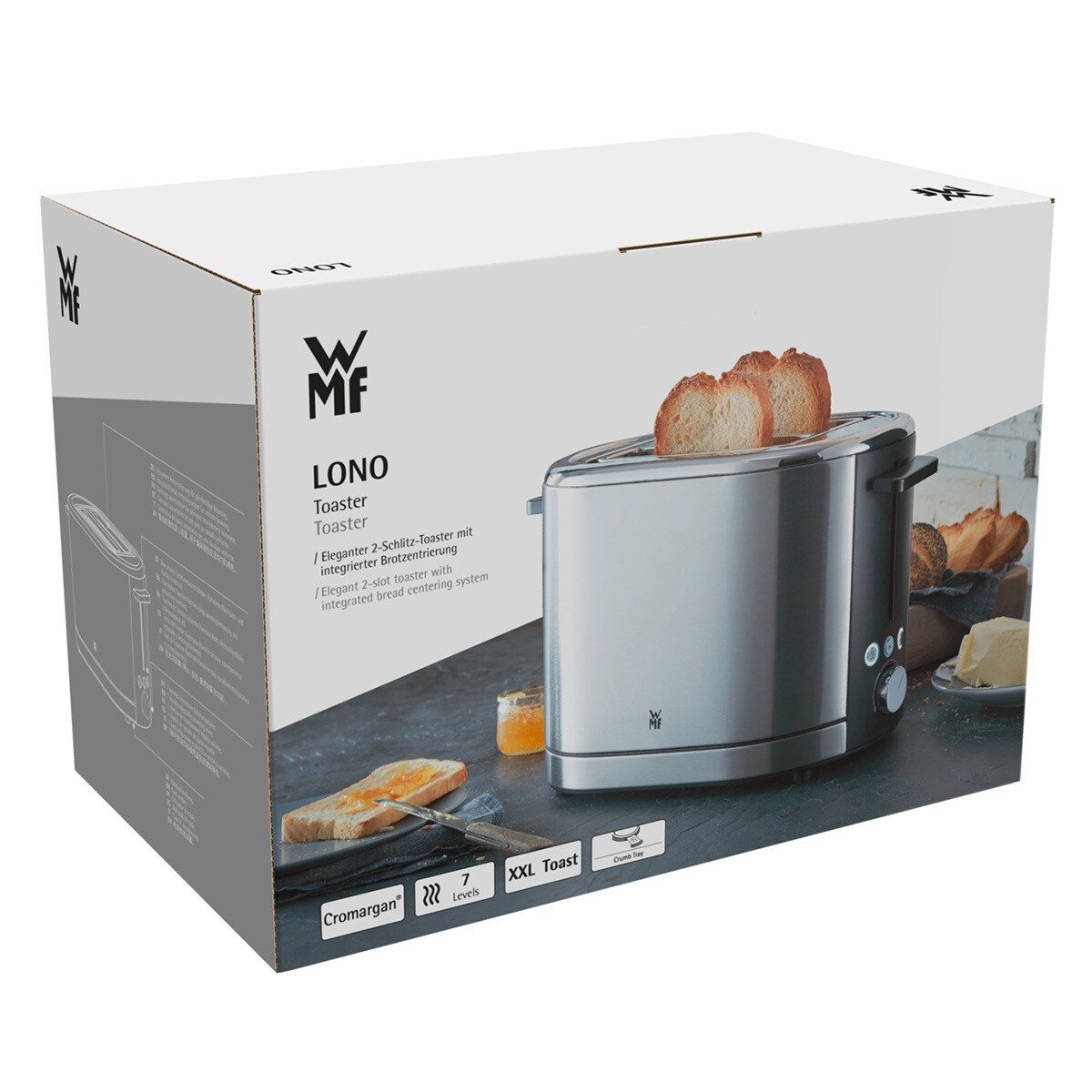 Tostador WMF Lono con 7 niveles de tueste Inox-7