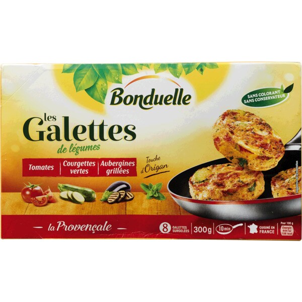 Bonduelle Gallettes de Legumes Grelhados embalagem 300 g