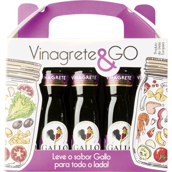Azeite Virgem Extra e Vinagre de Vinho Tinto Pack 10 20 ml