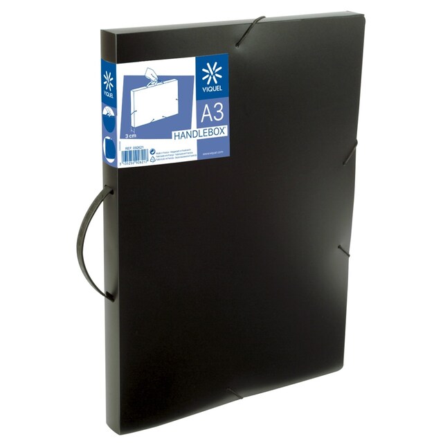 Imagem 0 de Pasta Elásticos A3 Viquel com Pega - Preto