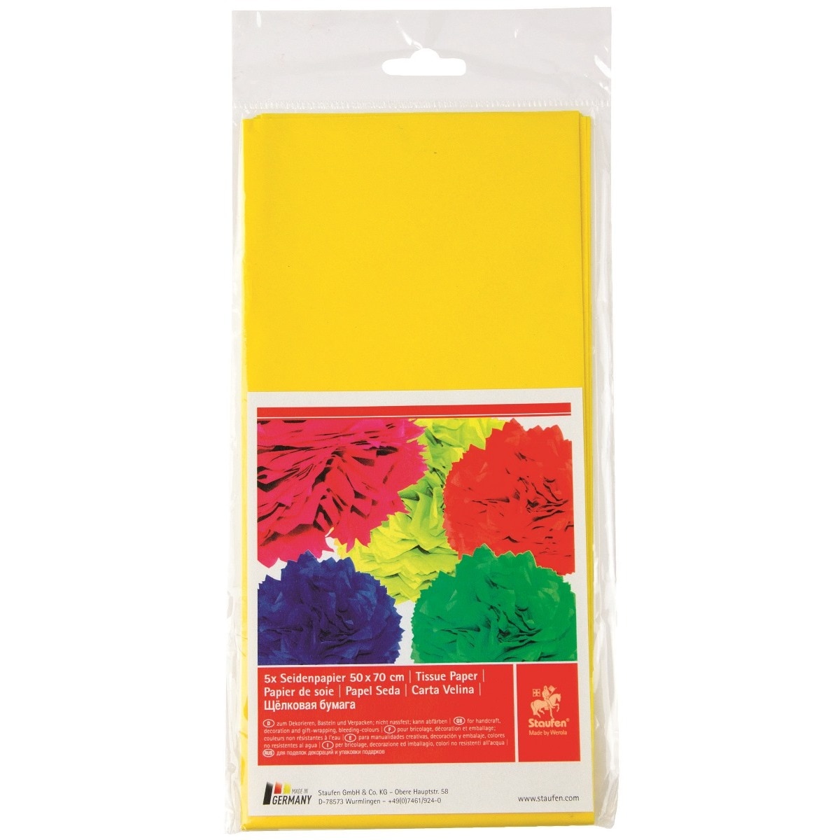 Imagem 0 de Embalagem Papel de Seda Staufen 5 Folhas - Amarelo