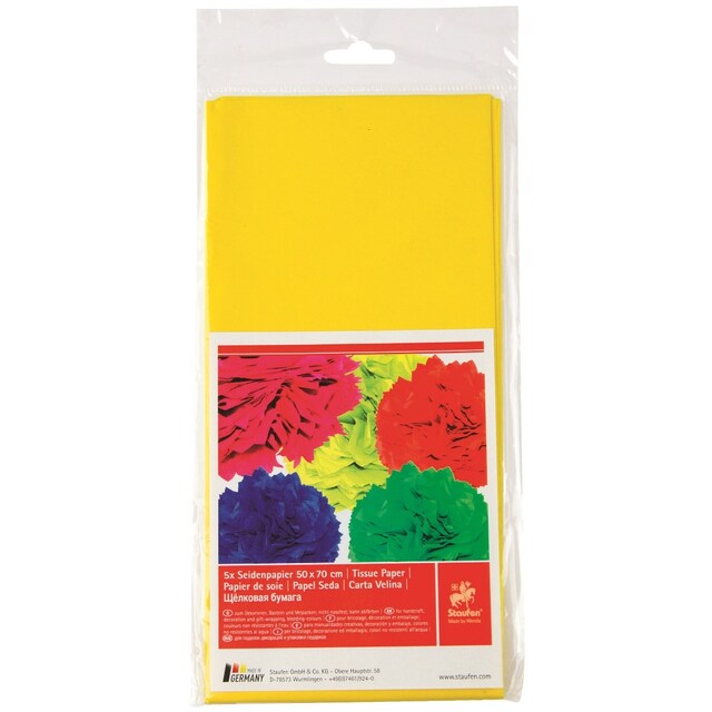 Imagem 0 de Embalagem Papel de Seda Staufen 5 Folhas - Amarelo