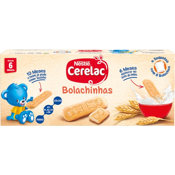 Bolachas a Partir de 6 Meses embalagem 180 g