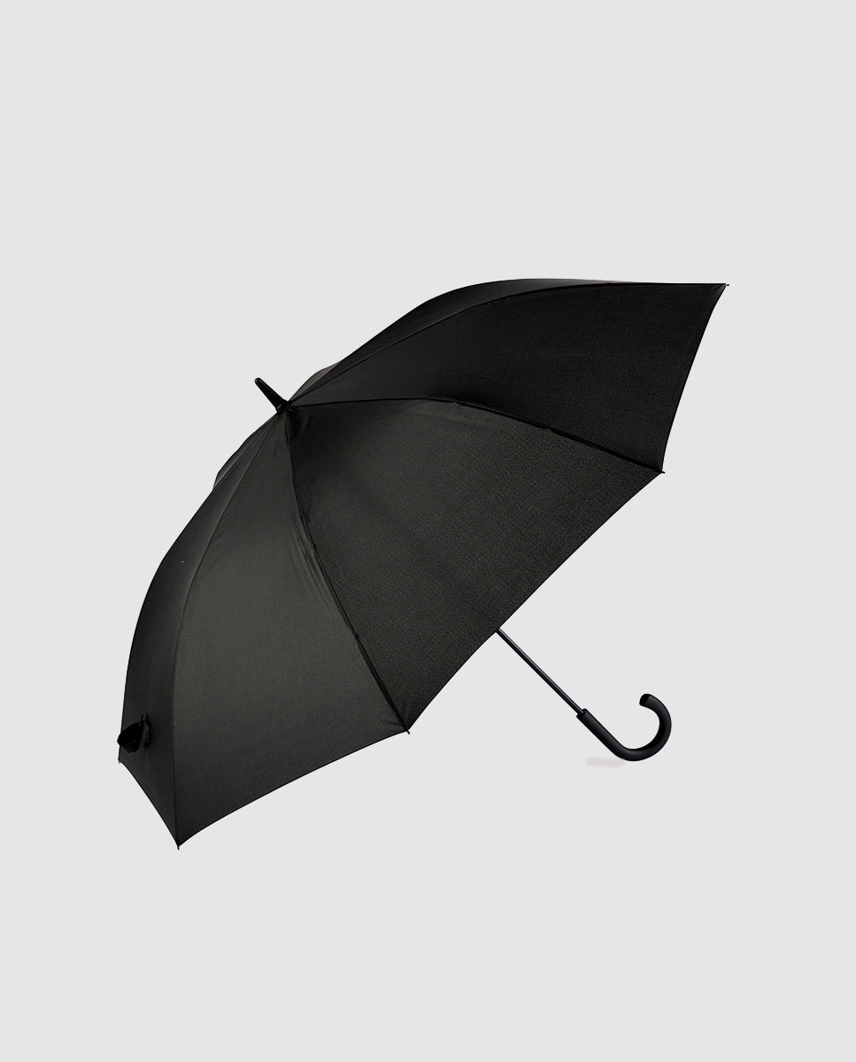 Guarda-chuva grande Ezpeleta automático preto liso Preto-1