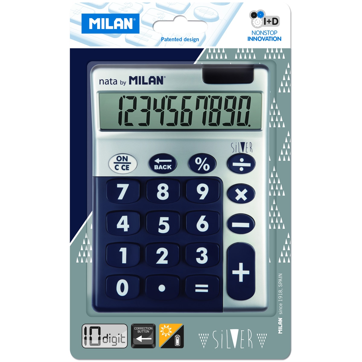 Calculadora Silver Milan Azul 2