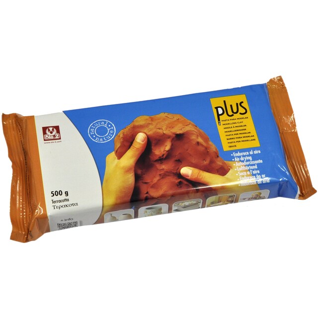 Imagem 0 de Argila de Moldar Endurecível PLUS 500 gramas Sio-2 Terracota