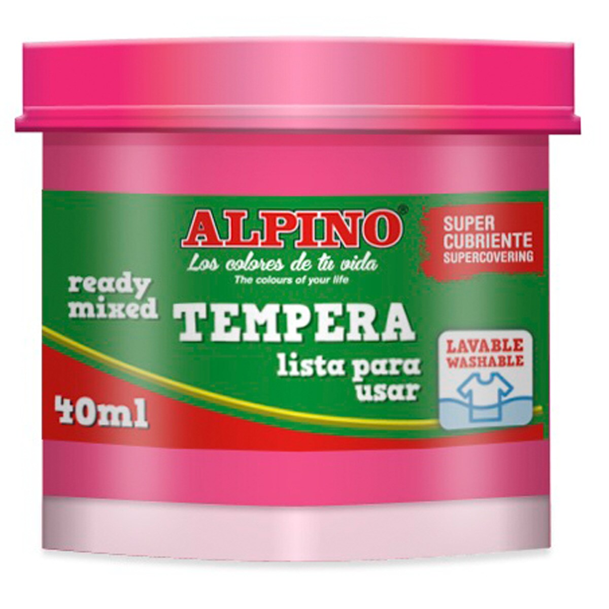 1 Bote Tempera Magenta 40 Ml., Alpino Magenta 1
