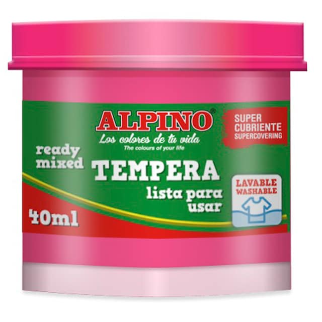Imagen 0 de 1 Bote Tempera Magenta 40 Ml., Alpino Magenta