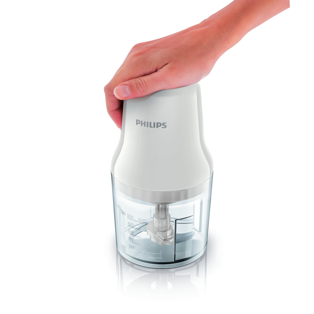Picadora Philips HR1393/00 con recipiente de 0,7 litros Blanco-4