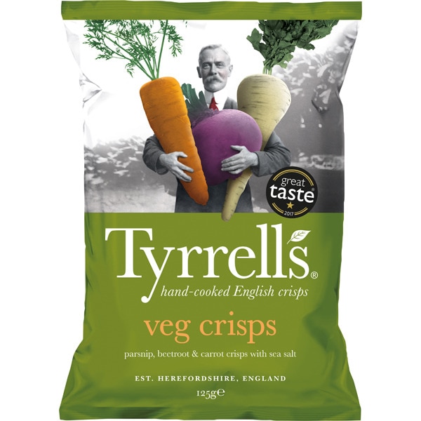 chips de vegetales (chirivía, remolacha y zanahoria) con sal marina bolsa 125 g