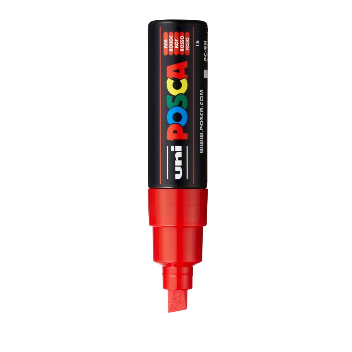 Imagen 0 de Uni Posca Marcador de Pintura Base al Agua 8,0 mm Rojo