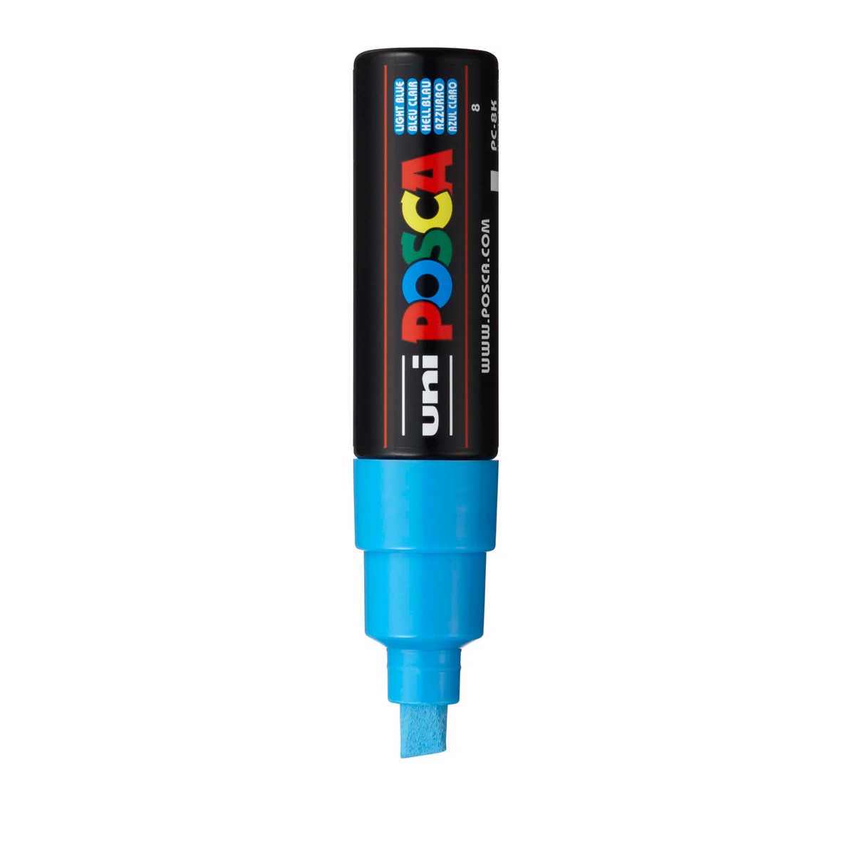 Imagen 0 de Marcador de Pintura Base al Agua 8,0 mm Uni Posca Azul Claro