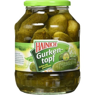 pepinillos Gurkentopf frasco 850 g neto escurrido - Hainich