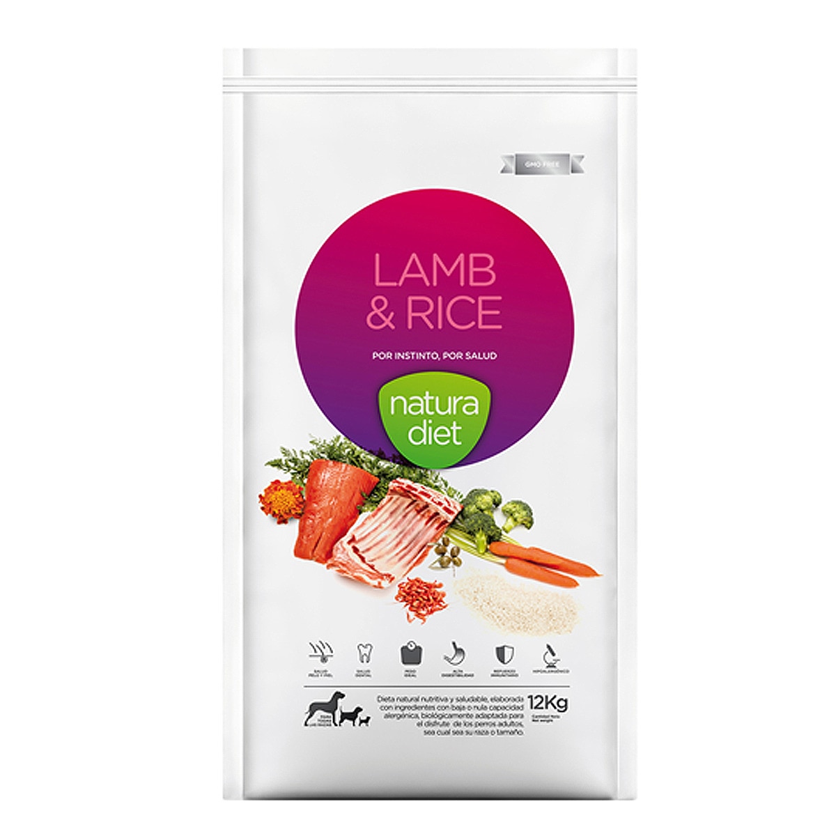 Natura Diet - Pienso Para Perros Adultos Cordero Y Arroz