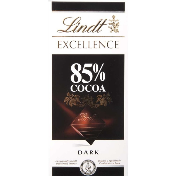 Chocolate Preto 85% de Cacau Excellence embalagem 100 g