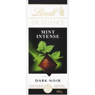 Chocolate Preto Mint Intense Excellence embalagem 100 g - Lindt