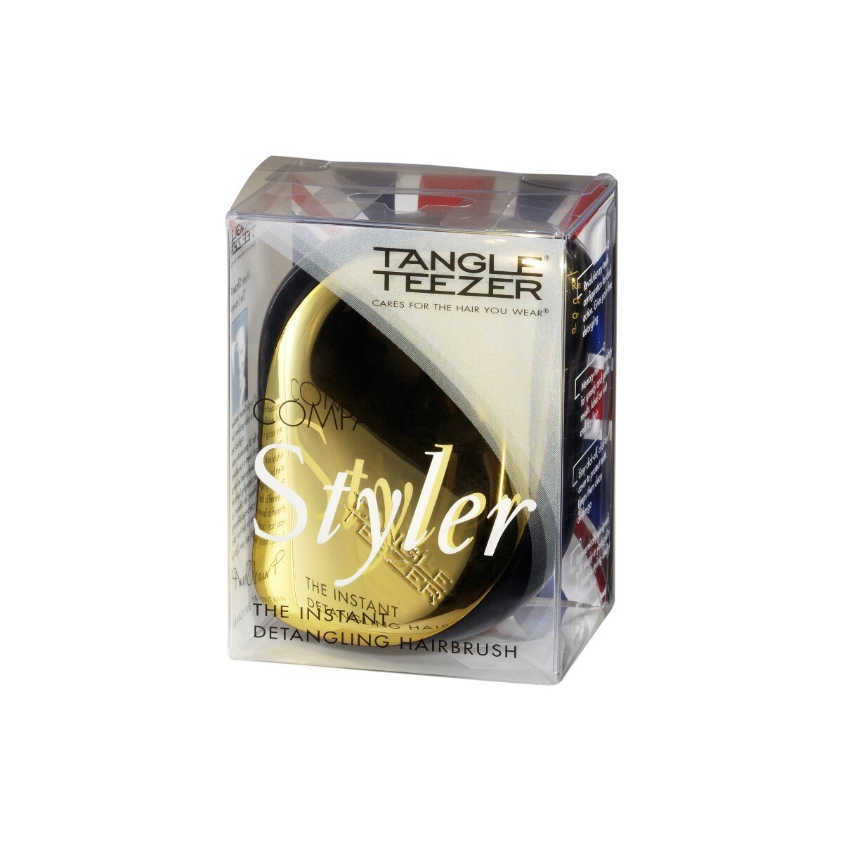 Imagem 0 de Escova de Cabelo Compact Styler Tangle Teezer - Gold Rush (Preto/Dourado)