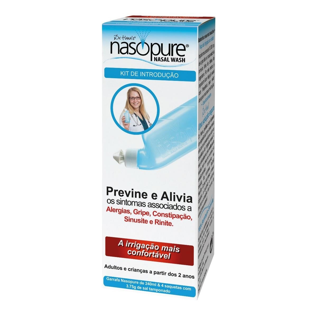 Imagem 0 de Sistema de Irrigação Nasal 240ml Nasopure