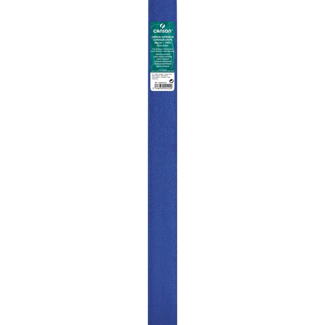 Imagen 0 de Rollo de 50x250 cm, Crespón Superior (60g/rollo), 48 g/m2, Canson Azul Exótico