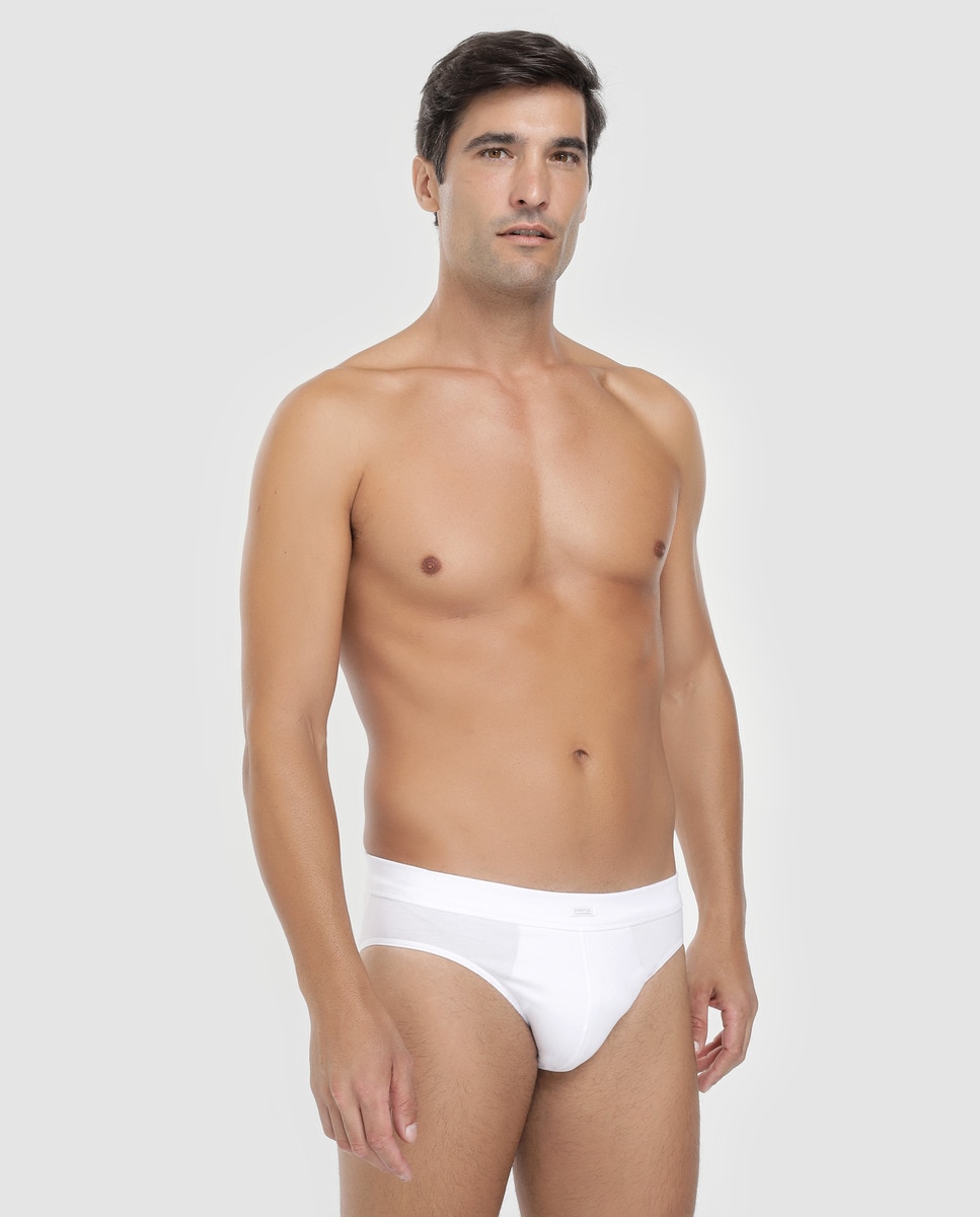 Imagem 0 de Slip de malha de homem Impetus branco liso