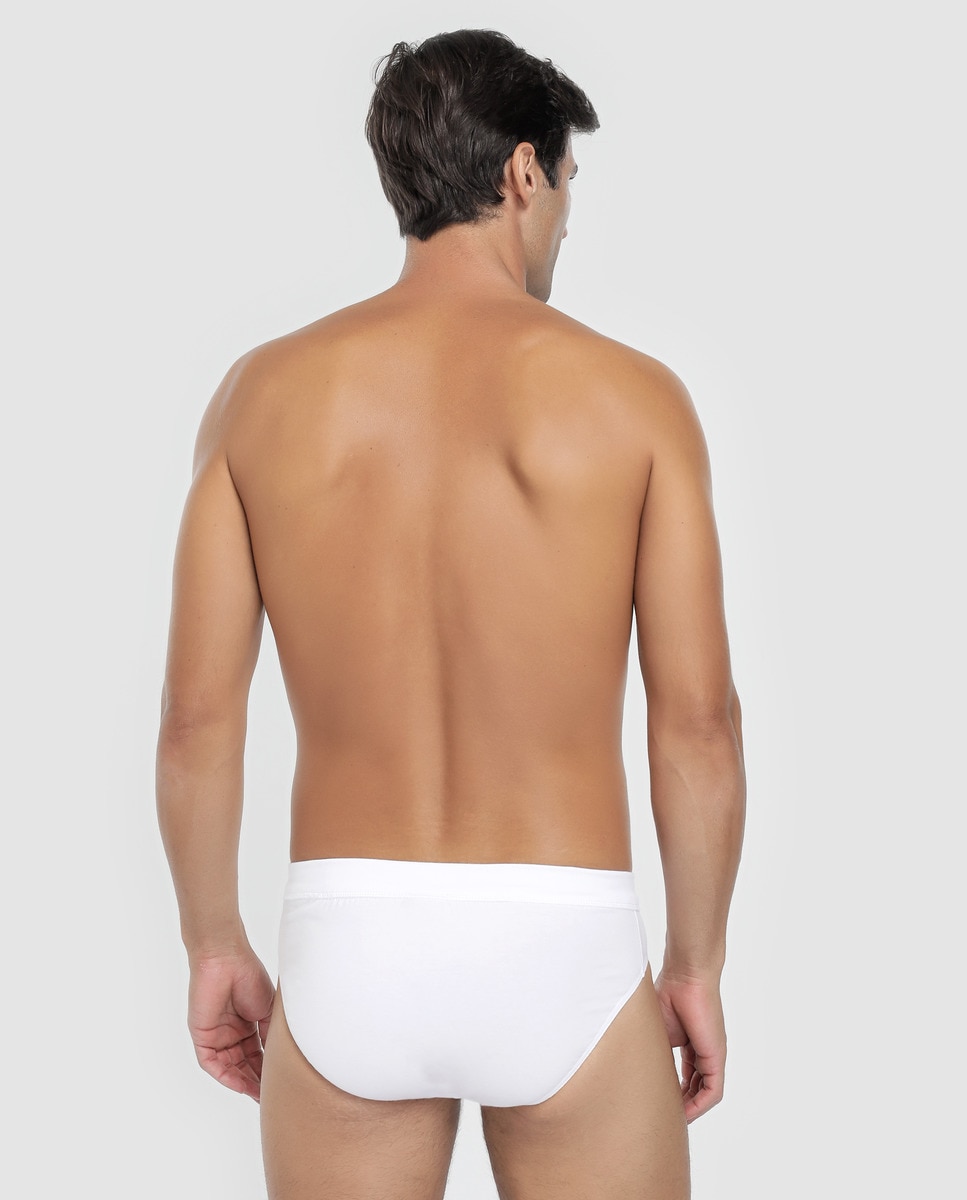 Slip de malha de homem Impetus branco liso Branco-2