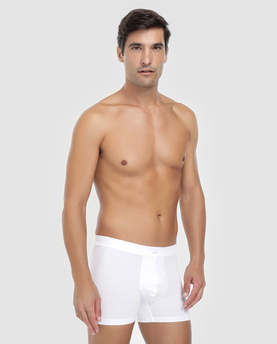 Imagem 0 de Boxers de malha de homem Impetus brancos lisos