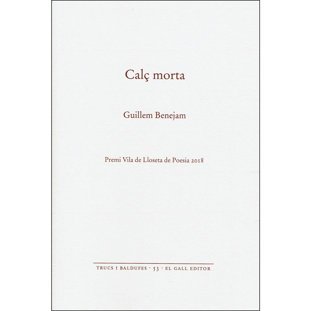 Calg morta(Tapa blanda) 1