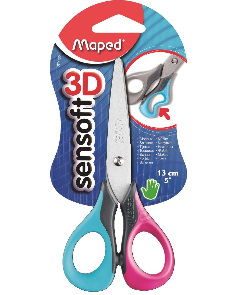 Tesoura Escolar Ponta Redonda Start Soft 13cm Maped 1